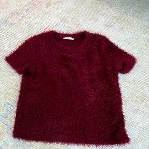 Zara fuzzy top